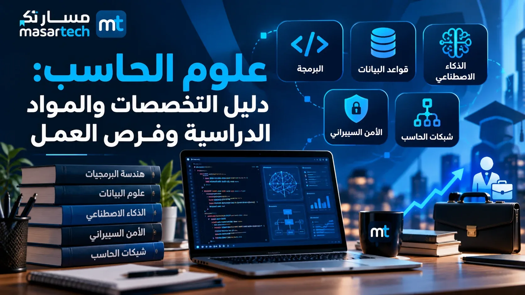 علوم الحاسب: دليل التخصصات والمواد الدراسية وفرص العمل