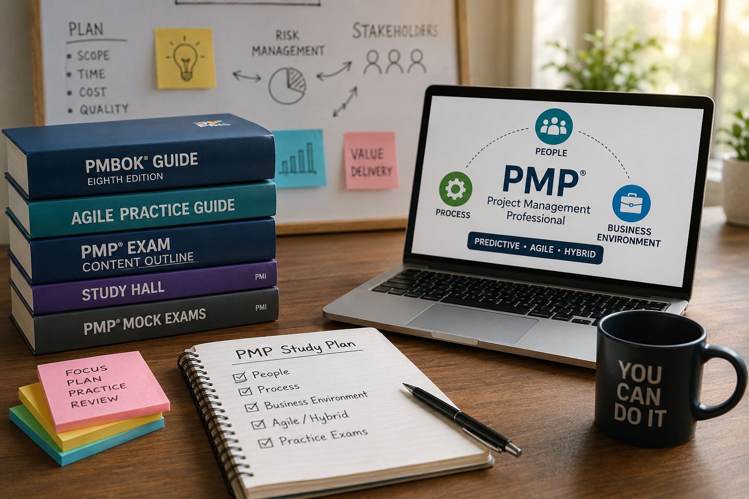 أفضل الكتب والمصادر لدراسة PMP والاستعداد للاختبار 2026