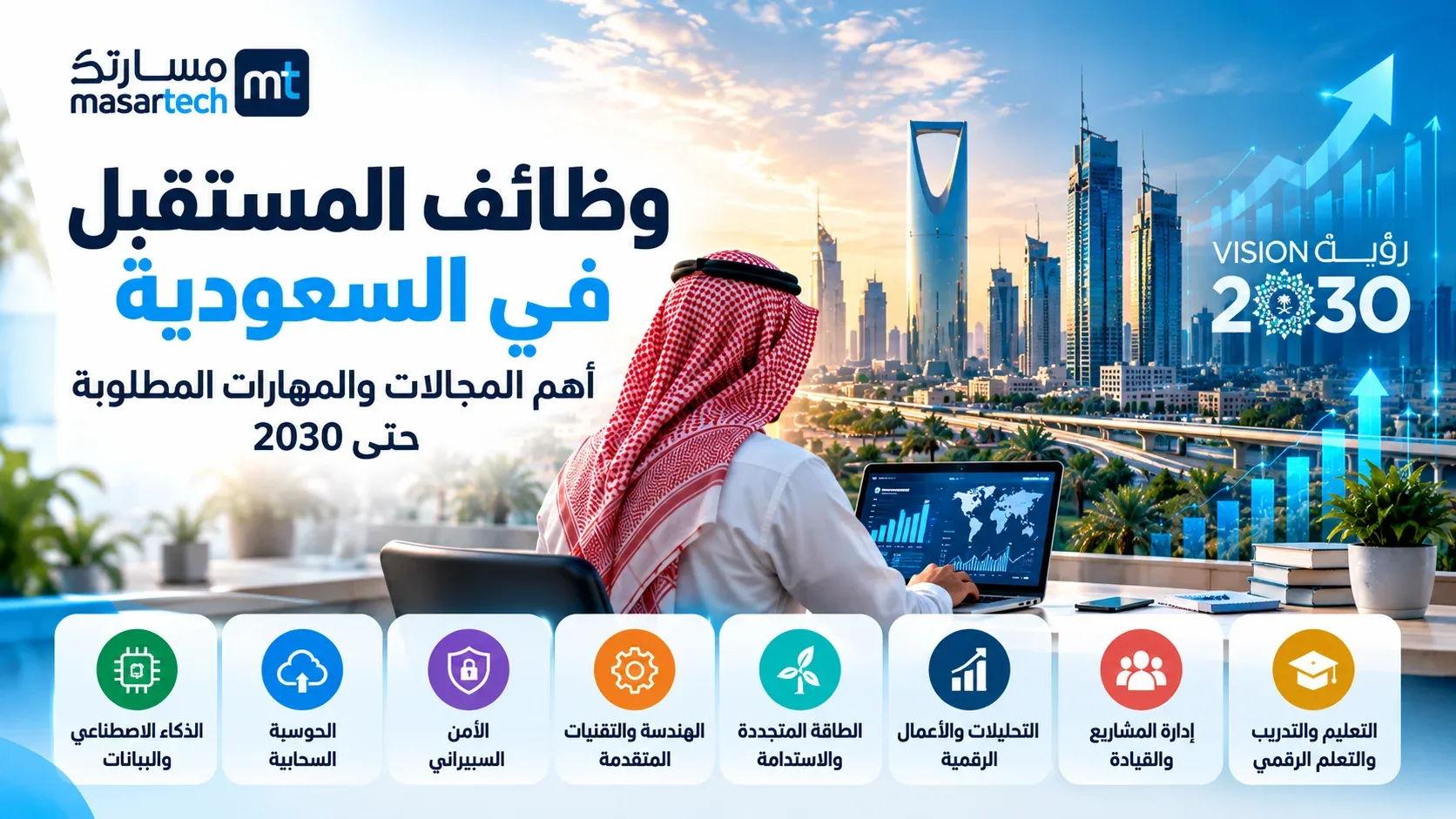وظائف المستقبل في السعودية: أهم المجالات والمهارات المطلوبة حتى 2030