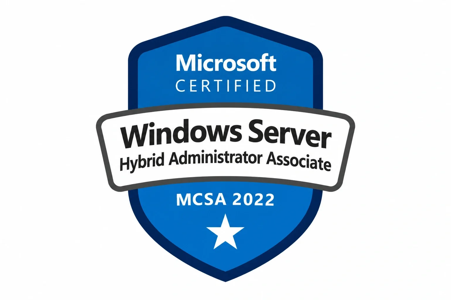MCSA Windows Server 2022 + Windows Server Hybrid Administrator Associate خوادم مايكروسوفت
